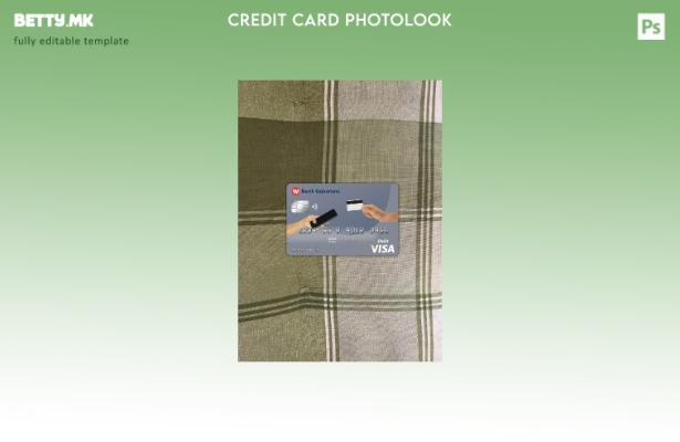 Модерен стил Боцвана банка Габороне виза картичка photolook пред шаблон